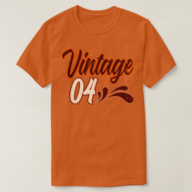 Vintage 4 Years Old Birthday T-Shirt (Design Front)