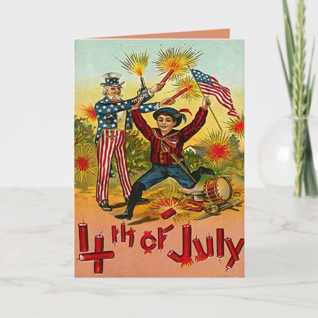 Vintage 4th of July Card (Front)