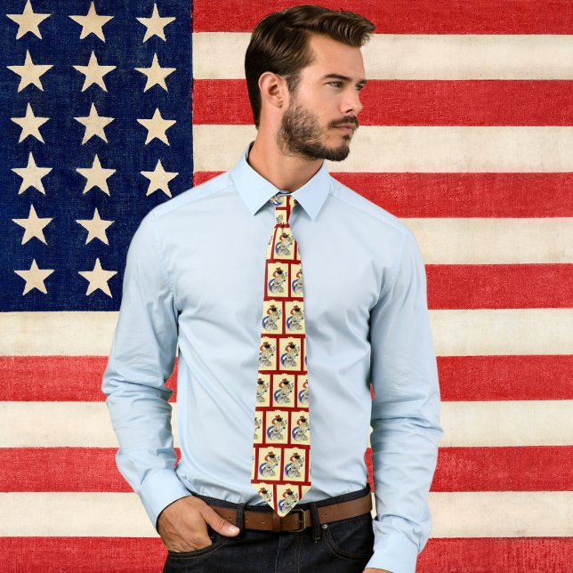 Vintage 4th of July Patriotic Masquerade Party Tie (Creator Uploaded)