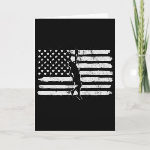 Vintage 4th Of July Usa Flag Free Climbing Boulder Card