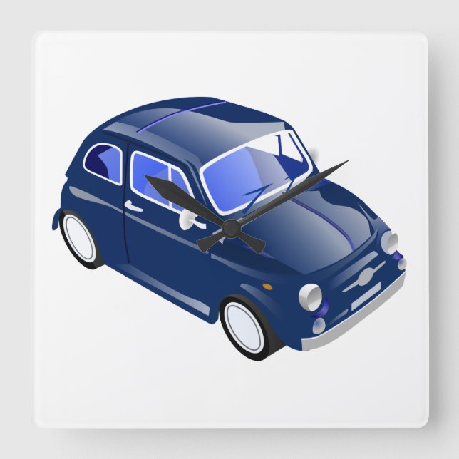 Vintage 500 square wall clock (Front)