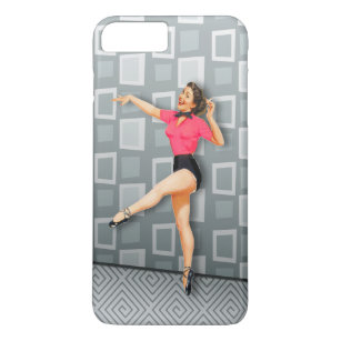 Vintage 50s Dancing Pinup Girl Retro Case-Mate iPhone Case