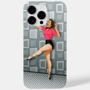 Vintage 50s Dancing Pinup Girl Retro Case-Mate iPhone 14 Pro Max Case