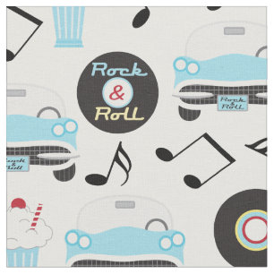 Vintage 50s Sock Hop Fabric