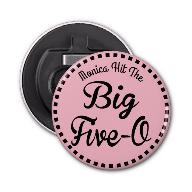 Vintage 50th Birthday - Big Five-O Bottle Opener (Front)