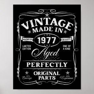 Vintage 50th Birthday Decorations Men Funny 1977