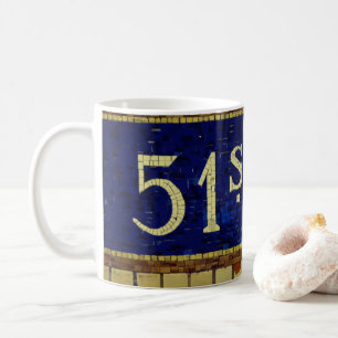 Vintage 51st Street, Manhattan, NYC Coffee Mug