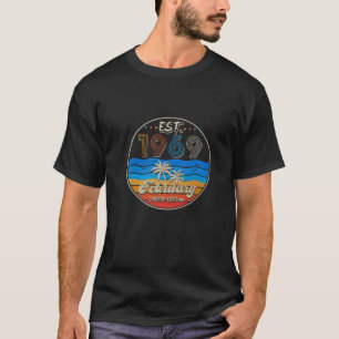Vintage 53Rd Birthday Born In February Est.1969 53 T-Shirt