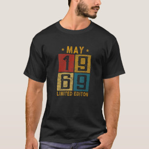Vintage 53rd Birthday May 1969 Born In 1969 53 Yrs T-Shirt
