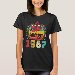 Vintage 55th Birthday Awesome Since August 1967 Ep T-Shirt