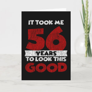 Vintage 56 Years Old Funny 56th Birthday Gift Card