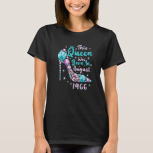 Vintage 56th Birthday This Queen Was Born In Augus T-Shirt