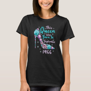 Vintage 56th Birthday This Queen Was Born In Septe T-Shirt