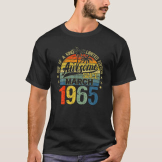 Vintage 57 Years Old March 1965 Decorations 57Th B T-Shirt