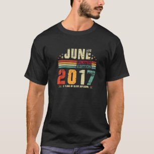 Vintage 5 Years Old Retro Birthday Awesome Since J T-Shirt