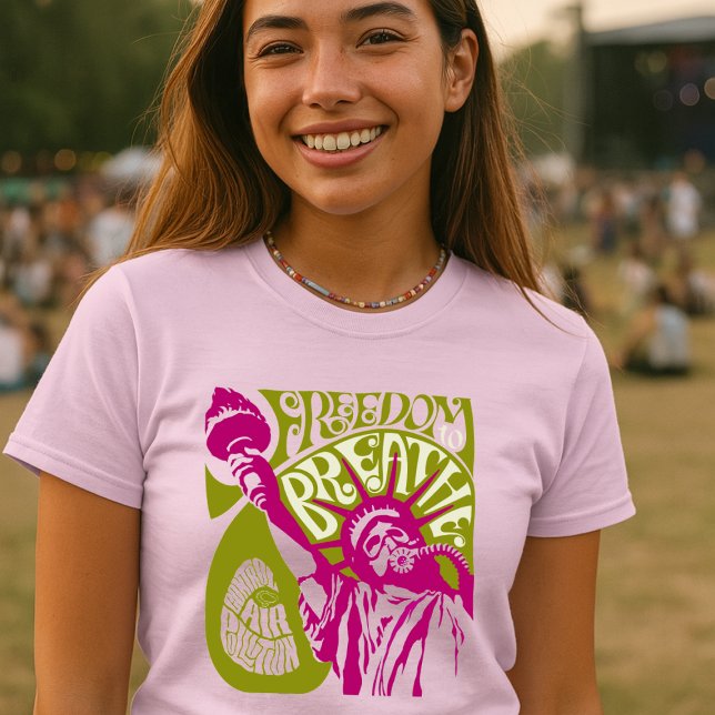 Vintage 60's Freedom To Breath Environmental T-Shirt (Creator Uploaded)