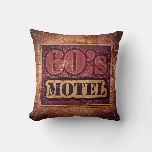 Vintage 60's Motel - Pillow (Front)