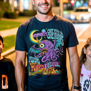 Vintage 60's Psychedelic Purple Monster Custom T-Shirt