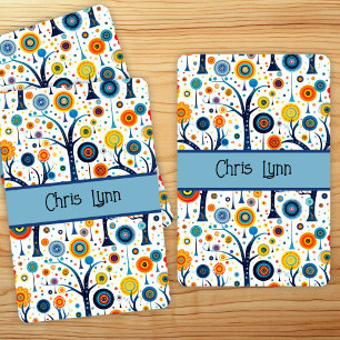 Vintage 60s Vibe Mod Flowers Playing Cards