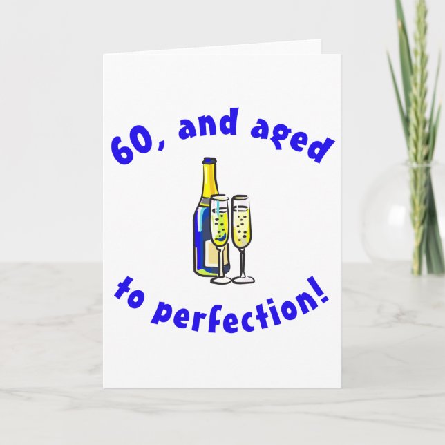 Vintage 60th Birthday Card (Front)