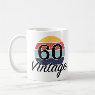 Vintage 60th Birthday Sunset Coffee Mug