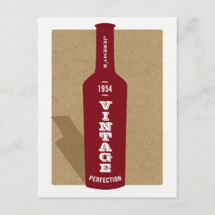 Vintage 60th Birthday Wine Party Invitation