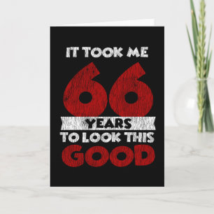 Vintage 66 Years Old Funny 66th Birthday Gift Card