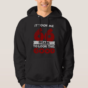 Vintage 66 Years Old Funny 66th Birthday Gift Hoodie
