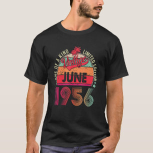 Vintage 66th Birthday Awesome Since June 1956 T-Shirt