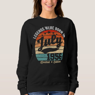 Vintage 66th Birthday Legends Were Born In July 19 Sweatshirt