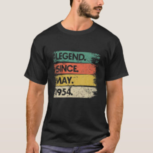 Vintage 67 Years Old 67Th Birthday Legend Since Ma T-Shirt