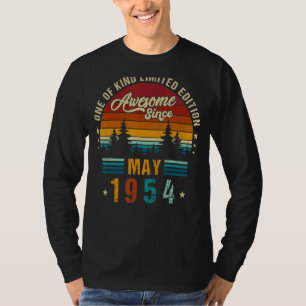 Vintage 68th Birthday Awesome Since May 1954 Epic T-Shirt