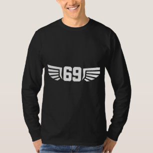 Vintage 69 Sixty Nine Winged Number Symbol Cool T-Shirt