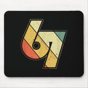 Vintage 6 7 Meme Six Seven Namaste Funny Halloween Mouse Pad