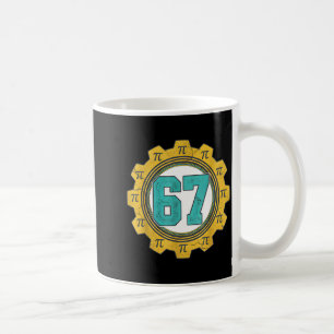 Vintage 6 7 number 67 day for math science teacher coffee mug