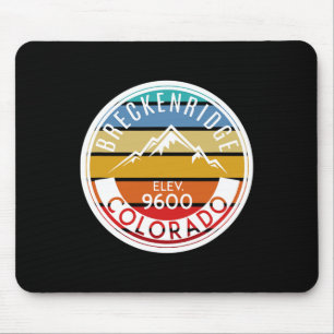 Vintage 70s 80s Breckenridge Colorado Rocky Mounta Mouse Pad