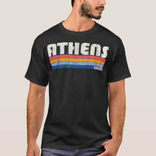 Vintage 70s 80s Style Athens Greece  T-Shirt