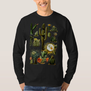 Vintage 70s Boho Botany Botanical Cactus Succulent T-Shirt