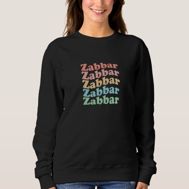 Vintage 70's Malta Hippie City - Retro Zabbar Sweatshirt (Front)