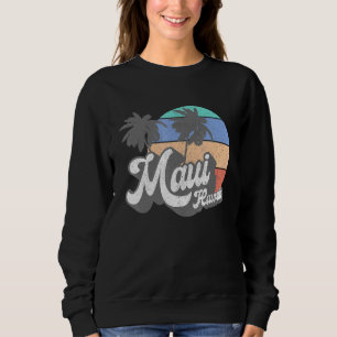 Vintage 70's Maui Hawaii Hawaiian Beach Surfing Re Sweatshirt
