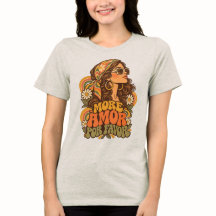Vintage 70s More Amor Por Favour Hippie Girl Groov