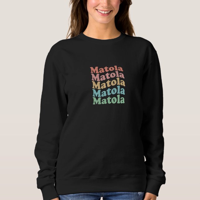 Vintage 70's Mozambique Hippie City - Retro Matola Sweatshirt (Front)