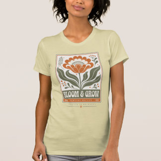 Vintage 70s Scandinavian Floral T-Shirt | Mid Cent