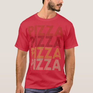Vintage 70s Style Pizza T-Shirt