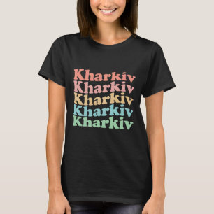 Vintage 70's Ukraine Hippie City - Retro Kharkiv  T-Shirt