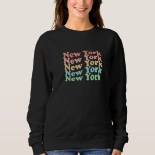 Vintage 70's USA Hippie State  Retro New York Sweatshirt