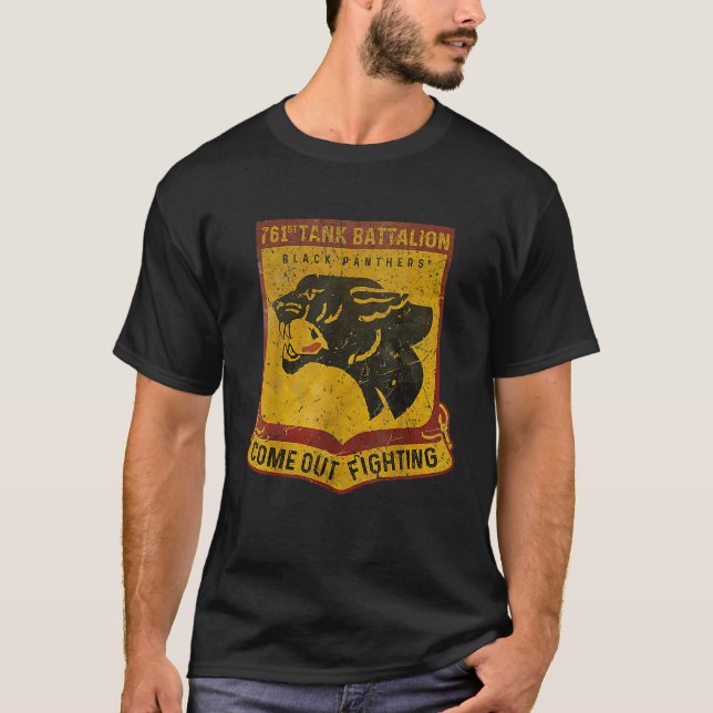 Vintage 761st Tank Battalion Black Panthers V03 (Front)
