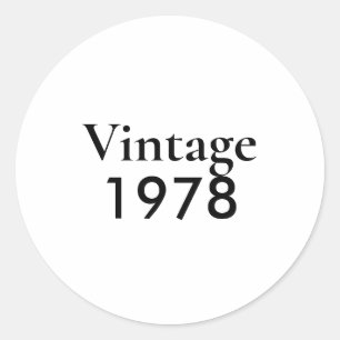 Vintage 78 chapter 47 classic round sticker