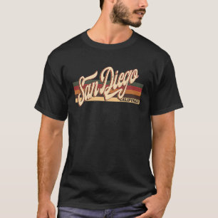 Vintage 80s 70s San Diego Retro San Diego Californ T-Shirt