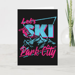 Vintage 80s 90s Skiing Clothing Retro Park City Sk Card